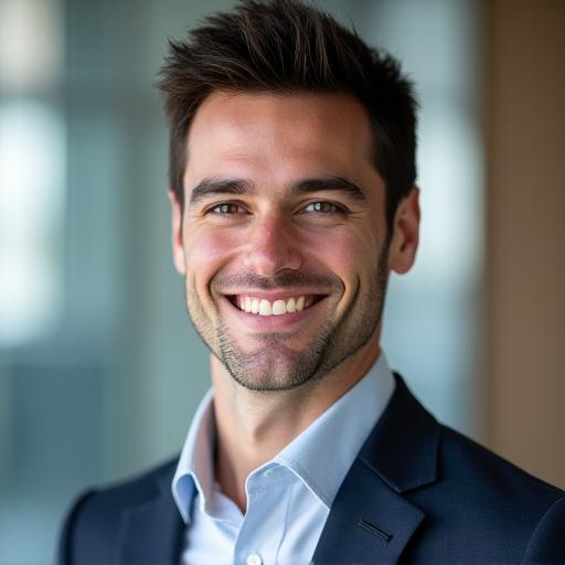 Portrait professionnel d'Adrien Leclerc, sur fond neutre.